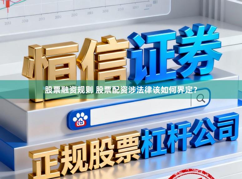 股票融资规则 股票配资涉法律该如何界定？